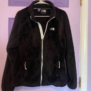 Black Soft & Fuzzy North Face Sweater Zip Up XXL